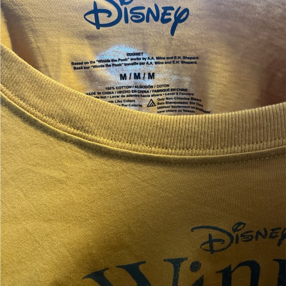Disney Mustard Yellow Winnie the Pooh Character Shirt - Picture 3 of 3